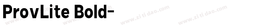 ProvLite Bold字体转换
